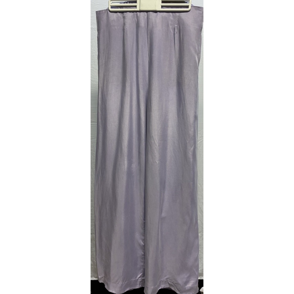 Boho Hippie Wide Leg Pants Soft Surroundings Blue Coastal Pockets Flowy Sz.Small